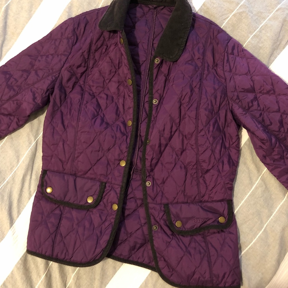 Purple Barbour Jacket